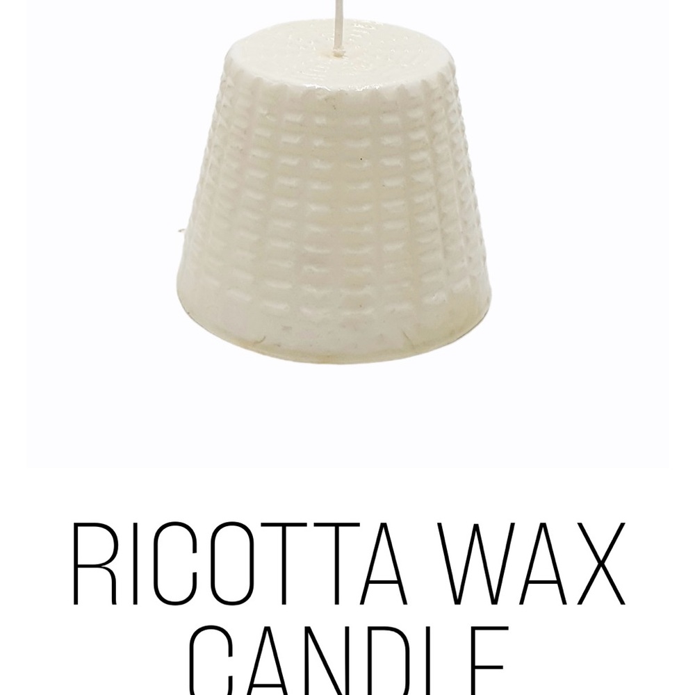 Textured White Party Candle CANDLE, RICOTTA
Made in Italy; Unscented Natural Wax - Picture 3 of 7